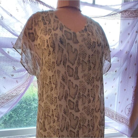 NWT ENTRO Metallic Snake Skin Print Size S - Picture 9 of 13